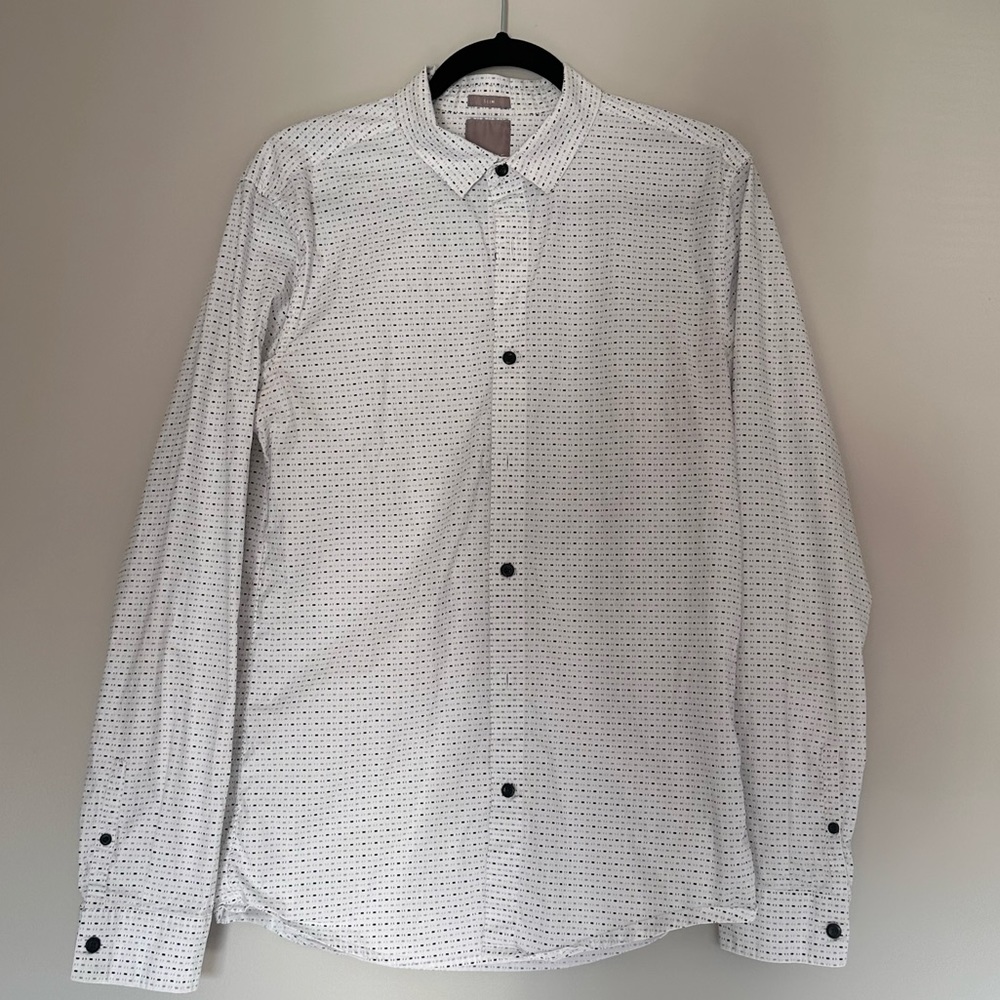 A Frame Men’s Medium Tall Casual Dress Shirt